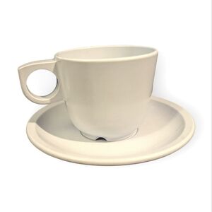 Vintage Melmac Teacup and Saucer Set Light Powder Blue